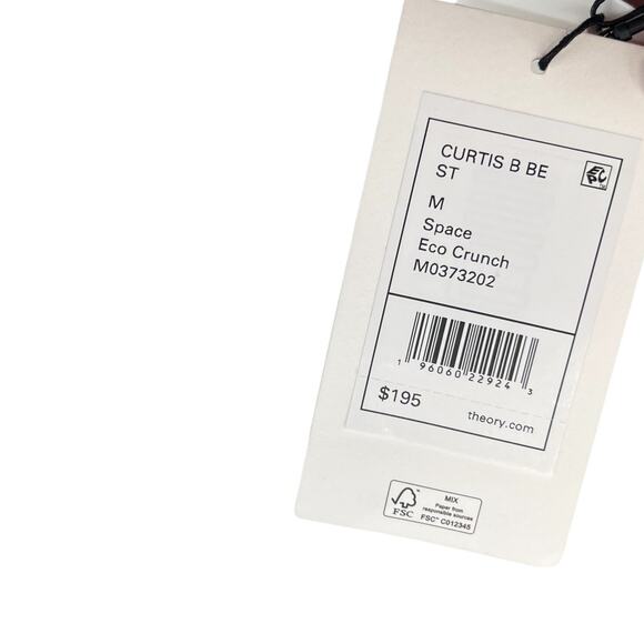 Theory Curtis B Pants Drawstring Crunch Linen Navy Blue Size Medium - Picture 9 of 12